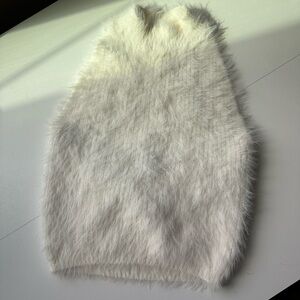 Fuzzy Halter Crop Top